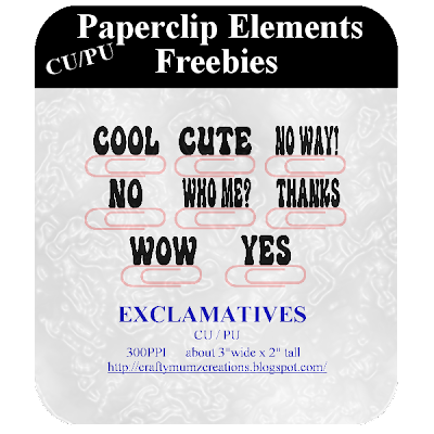 CU Paper Clip Elements_EXCLAMATIVES by Craftymumz Creations CUPaperClipELements_EXCLAMATIVES_RSW_Feb09_prev