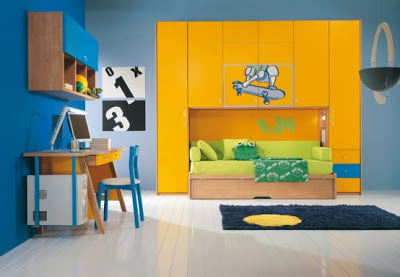 دلعى طفلك مع اجدد لمسات الديكور العصرى Modern-kids-room-decor-idea-5-554x383