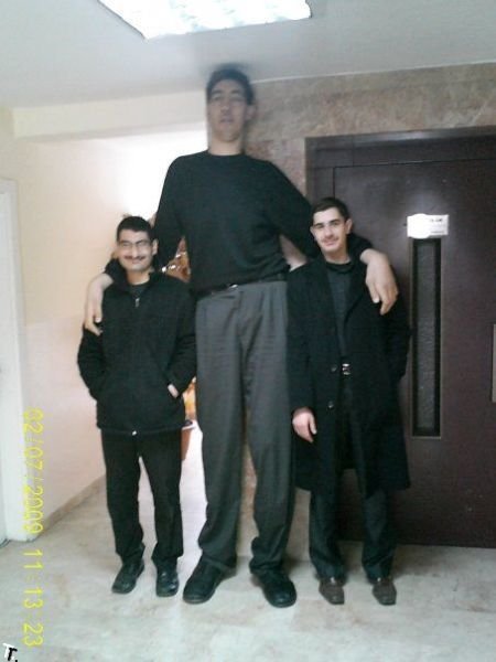 உலகில் மிக உயர்ந்த மனிதன்( 8'1")  Sultan-Kosen-tallest-man-13