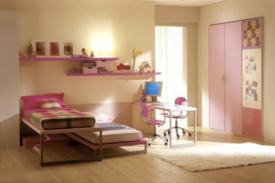 غرف نوم للبنات (اللون الوردي) الروعة 6