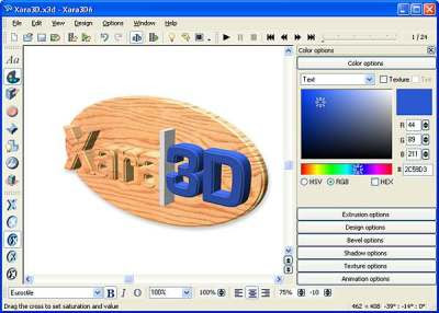 Xara 3d Crea letras en 3D Xara3D_v.6.0