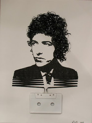 Cassette Reel Art Bob-dylan-art