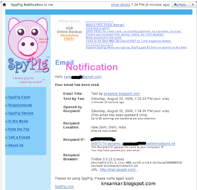 Mail Tracking...... Spy3