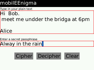 برنامج mobilEEnigma لتشفير الرسائل و النصوص 1