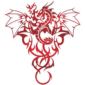 Jack Von Devil Dragon-Tribal-Tattoo