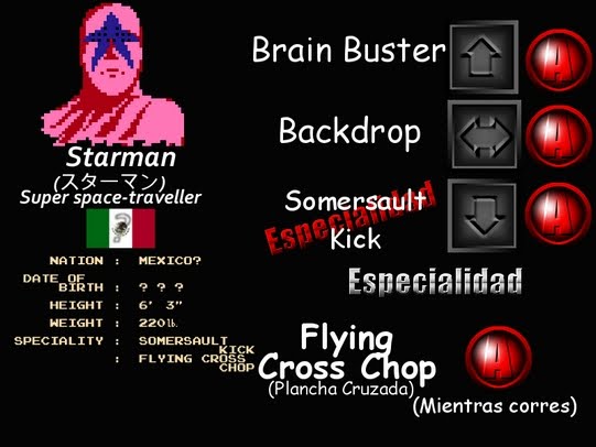 Pro Wrestling ( primer juego de wrestling) StarMan