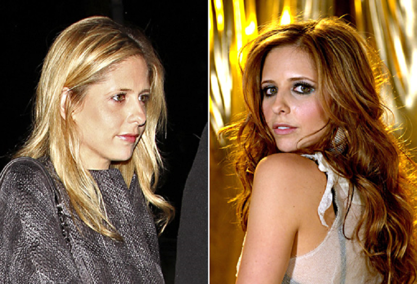 مشاهير العالم بدون مكياج Sarah_Michelle_Gellar_without_makeup