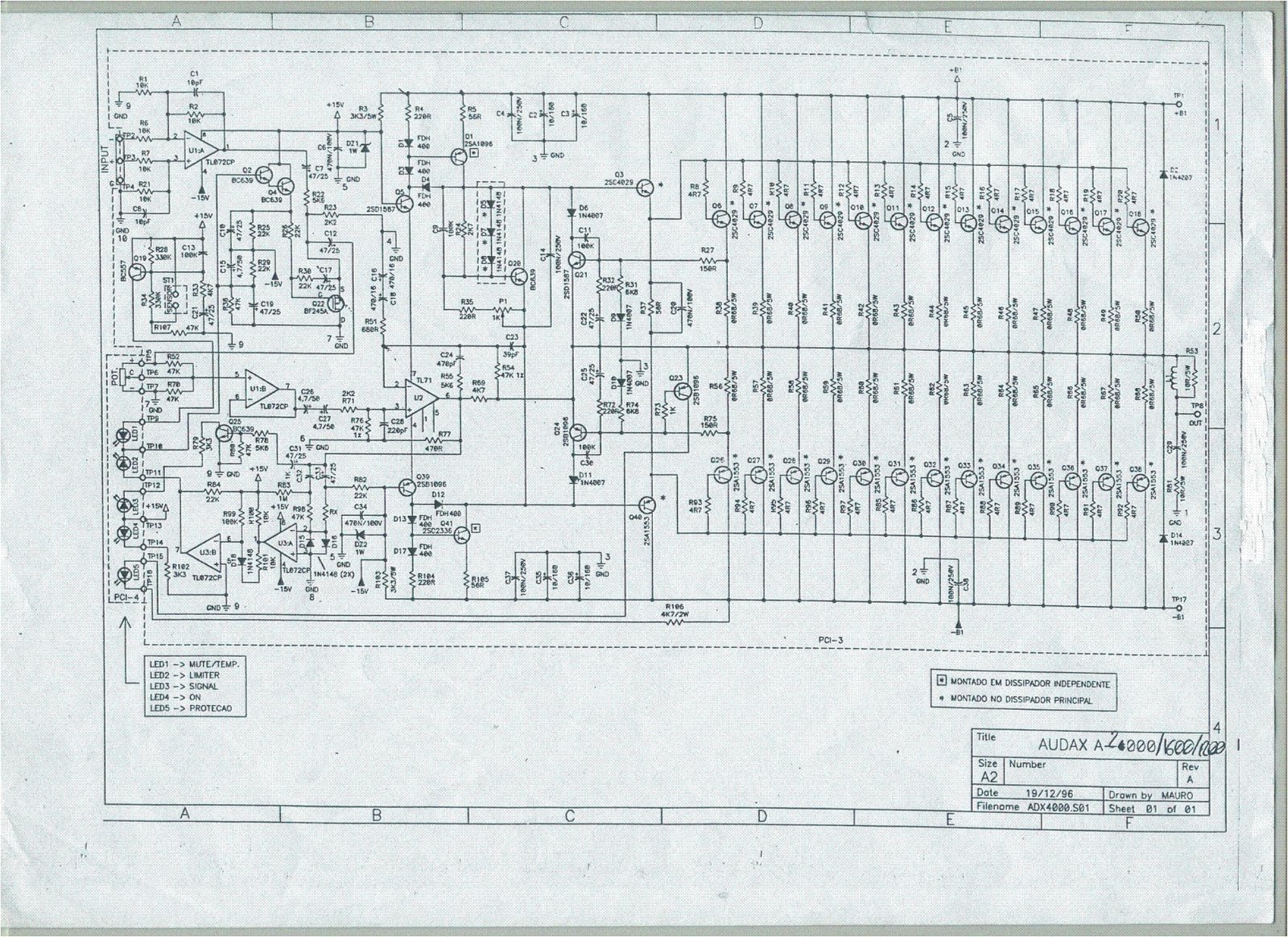 [Resolvido]amplificador machine  a 2000. Qual é o substituto do ci hcf4053be? Machine_Audax_A2000_A1600_A1200