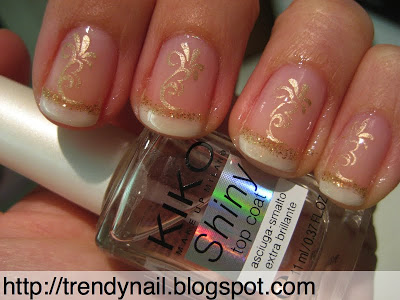 French rococò in oro con stamping essence: tutorial passo passo French_dorata_7