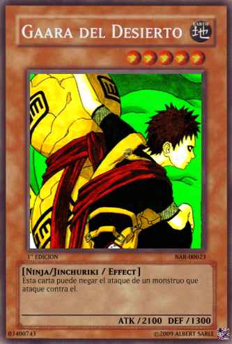 SU CARTA YUGIOH FAVORITA!   q  LOS  IDENTIFIKE ^^ Gaara