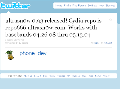 ***Iphone Dev Team **Released Ultrasn0w 0.93 to Unlock 4.0 For (3G & 3GS) Ultrasn0w