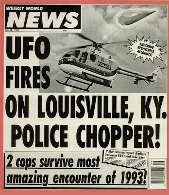 Un ovni tire sur un hélicoptère de police à Louisville, Kentucky, le 26 février 1993 Louufo2