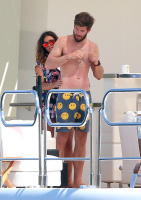 Nina Dobrev and Asustin Stowell enjoy the ocean off the cost the French Riviera (July 26) Og5Ci1zn