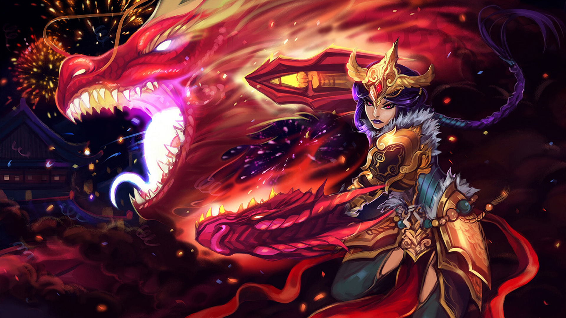 sáng -  chiến binh khởi long sấm sét  goro -stage 9,8 - Page 3 Shyvana-skin-splash-lol-hd-1920x1080