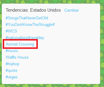 Animal crossing New Leaf en América Actt