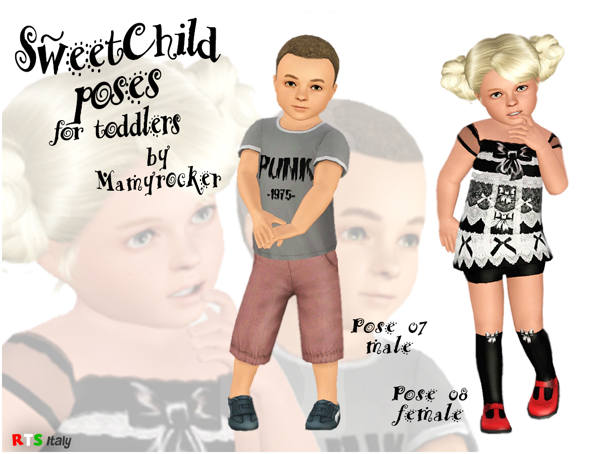 Sweet child poses by Mamyrocker Sweet-child-pose-rock-the-sims-f