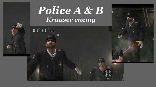 Policia A & B como Krauser Enemigo Policeman