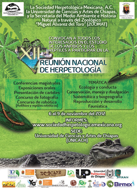 Invitación XII Reunión Nacional de Herpetología Logo