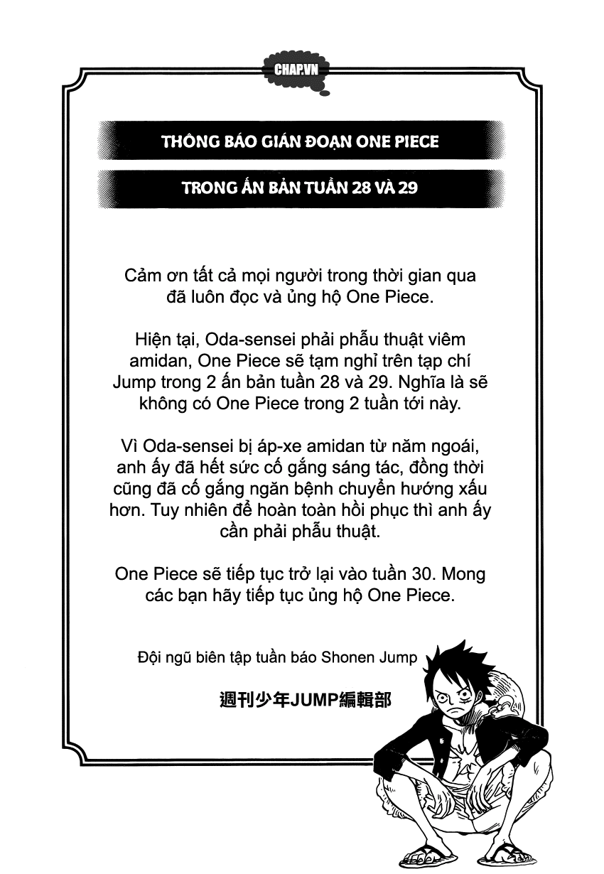 One Piece Chapter 749: "Tổng tấn công!! Đội quân bát nháo" 015