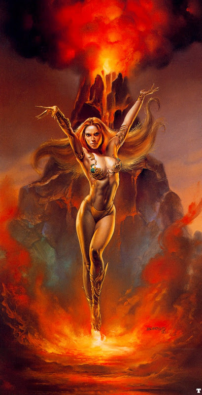 Boris Vallejo Mistress%2BOf%2BThe%2BVolcano