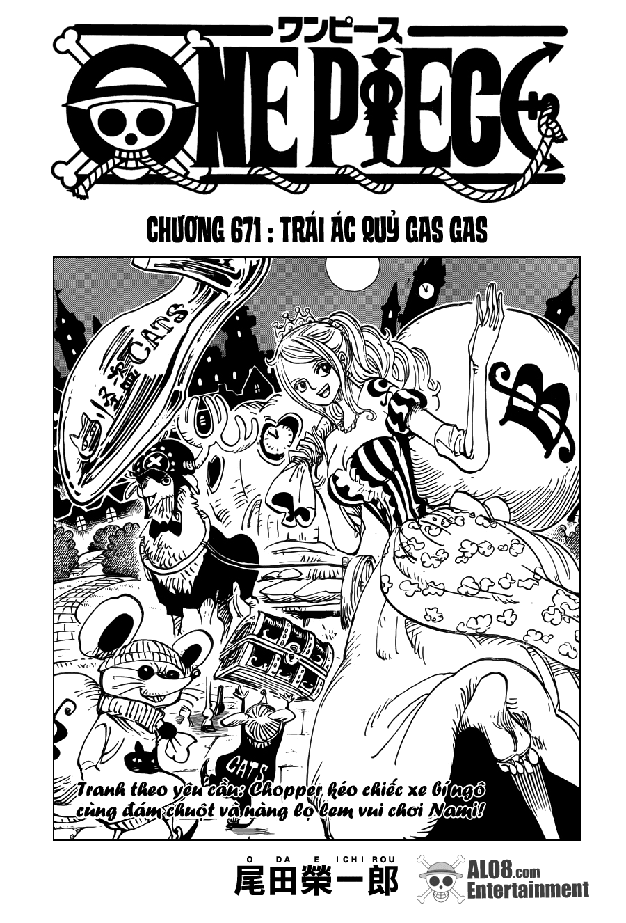 One Piece Chapter 671: Trái ác quỷ Gas Gas 001