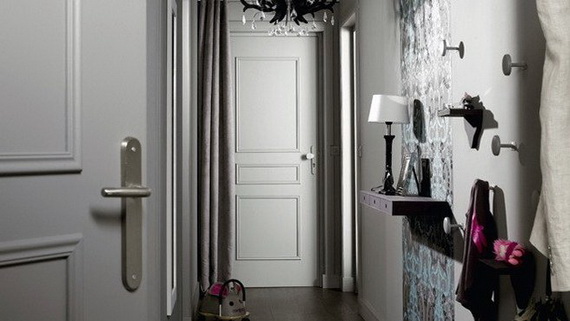 بالصور أفكار لتزيين مدخل منزلك Original-Hallway-Decorating-Ideas-for-a-Lively-Look_1