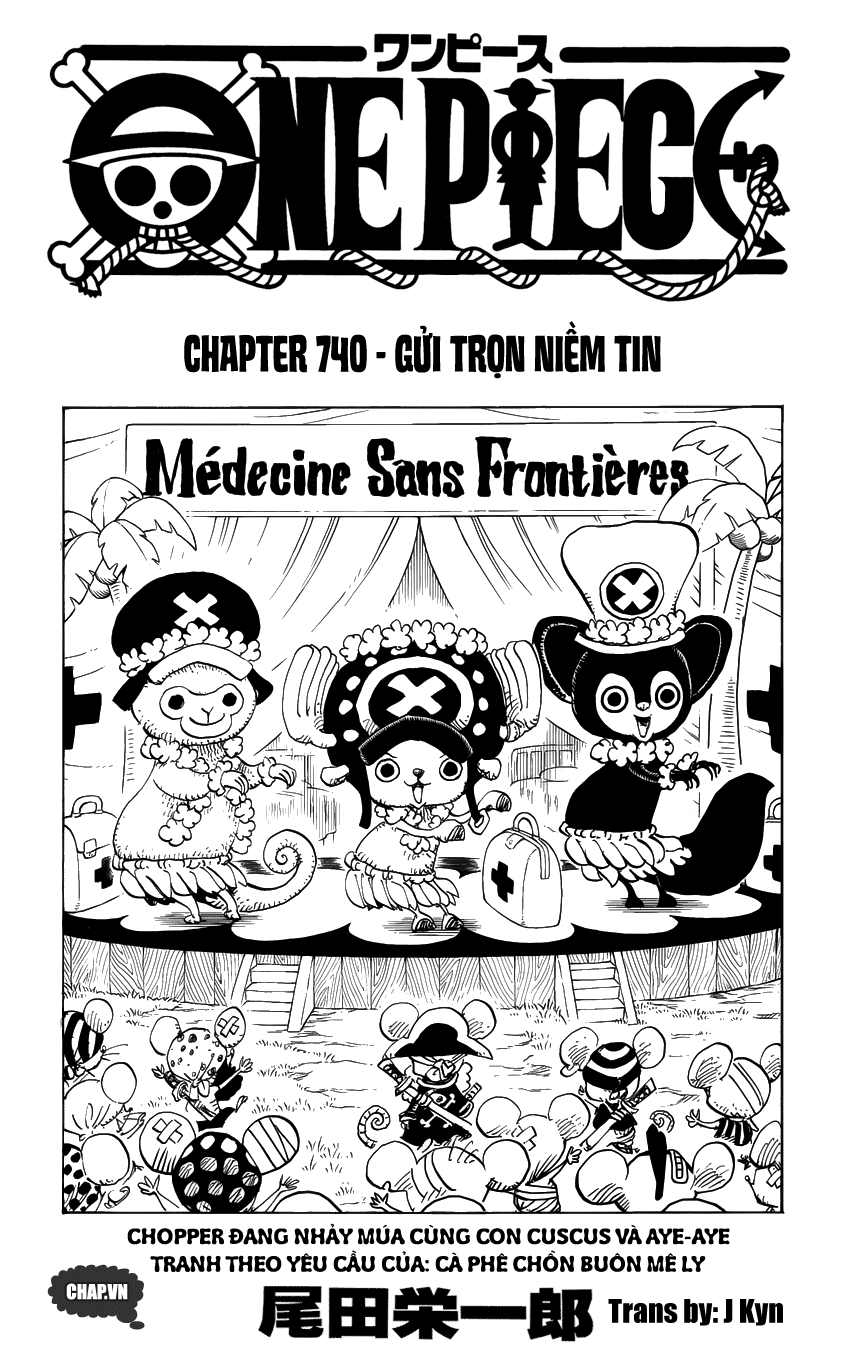 One Piece Chapter 740: Gửi trọn niềm tin 001