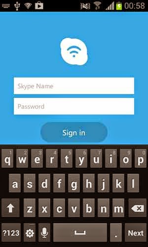 برنامج سكايب Skype WiFi واي فاي انترنت لاجهزة الاندرويد 2