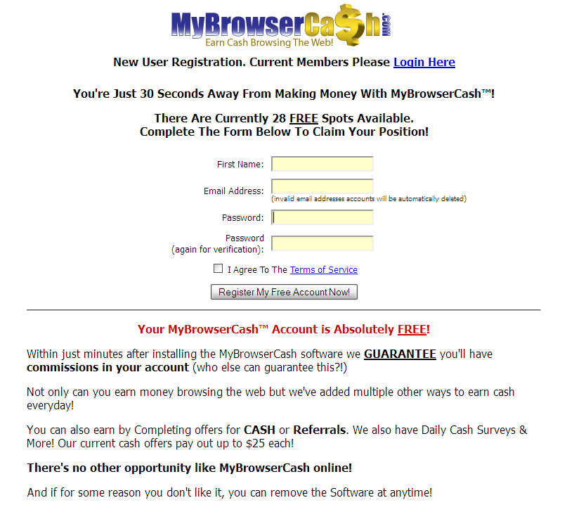 ganar - Cadena MyBrowserCash - La manera mas facil de  Ganar por navegar Mybrowsercash_register