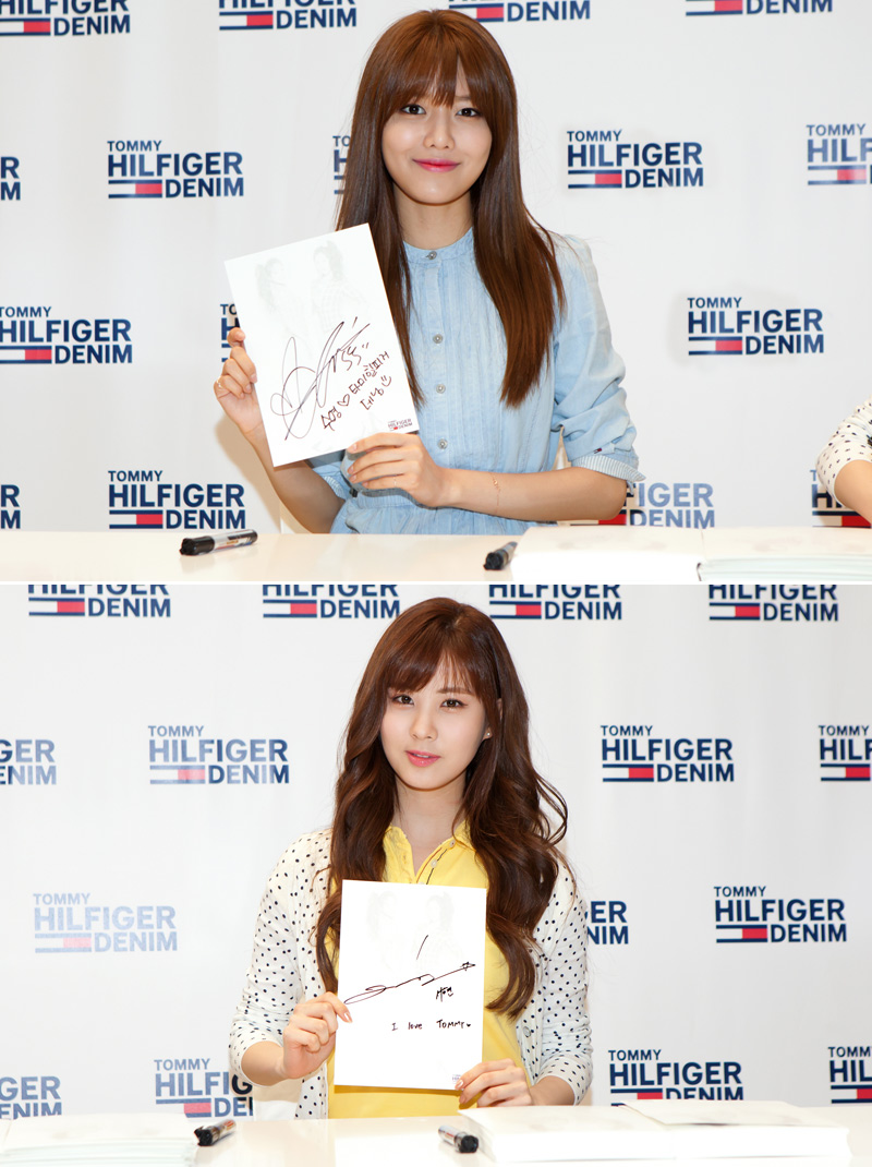 [PIC][14-04-2013]SooYoung và SeoHyun xuất hiện tại buổi fansign cho thương hiệu jean "Tommy Hilfiger" vào trưa nay %ED%83%80%EB%AF%B8%ED%9E%90%ED%94%BC%EA%B1%B03