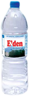 Eden Mineral Water Certified Halal by Jakim BotolMineral