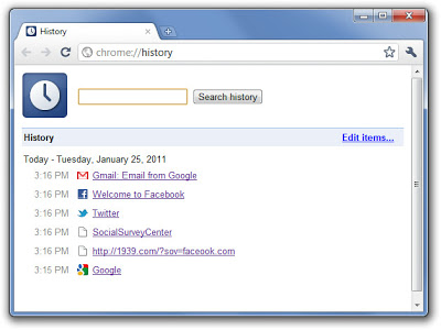 برنامج Google Chrome المتصفح العملاق و الاسرع  المصدر:  History-Google-Chrome