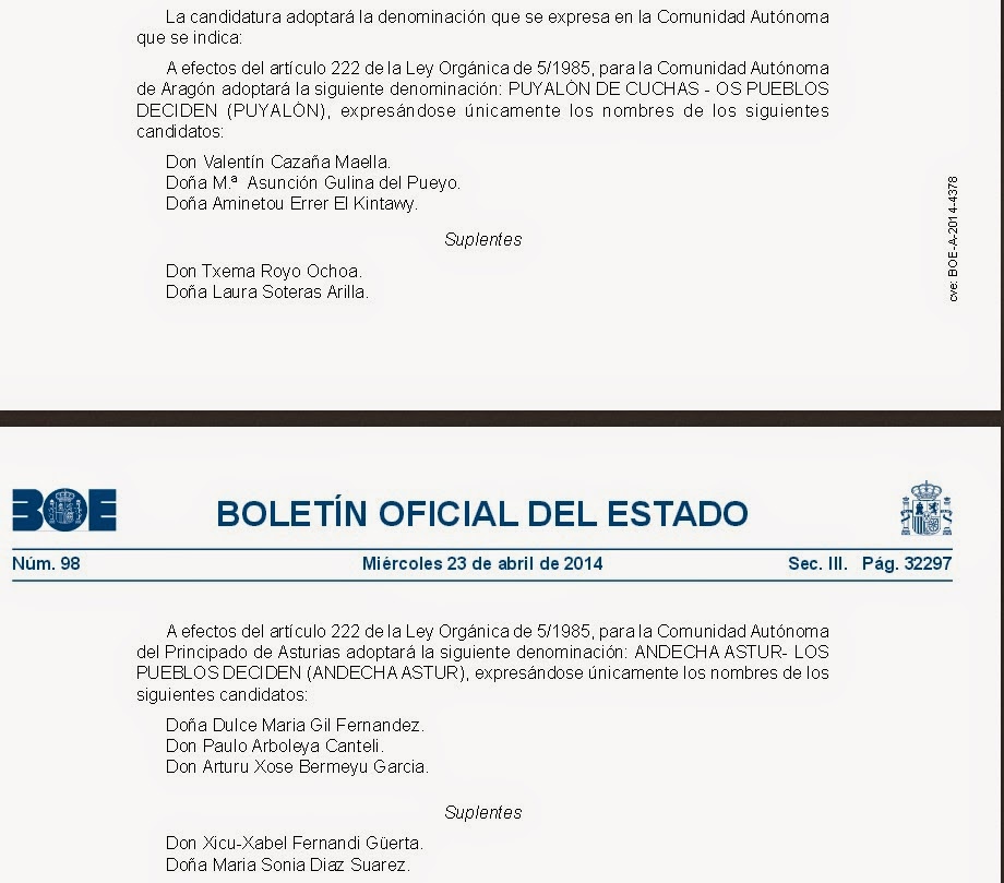 ¿Sabe usted a quién vota? Así engañan los partidos separatistas en las listas electorales Arag