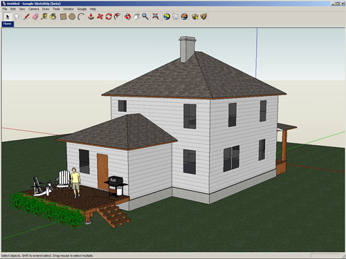 برنامج رسم ثلاثي الابعاد سهل مجانا SketchUp Make 1146149393-1