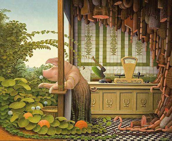  الفــــــــــــــن الســــــــريــالــي Yerkaland-surreal-paintings-of-Jacek-Yerka-26