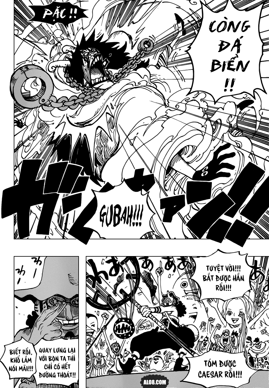 One Piece Chapter 695: Để đó cho tớ! 016