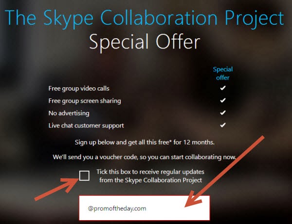 Skype Group Video free 1 year عرض خاص - سنة مجانا Skype-Group-Video-free-1-year