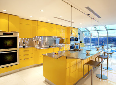 تصميم مطبخ راقي جدا - تصميم مطبخ راقي جدا من تصاميم سينديرو Modern-yellow-kitchen-snaidero-venus-3-thumb