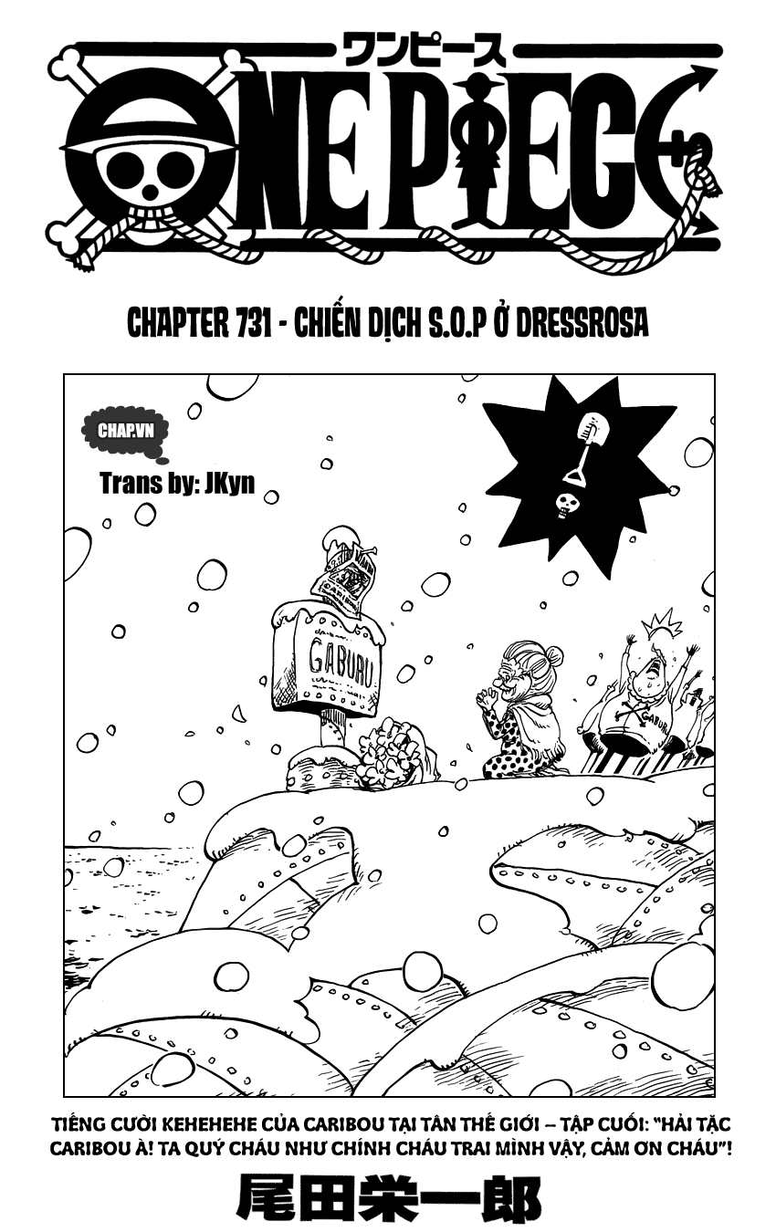 One Piece Chapter 731: Chiến dịch S.O.P ở Dressrosa  001