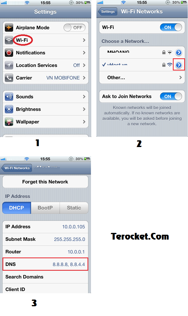 Hướng dẫn vào Facebook,blogspot trên SmartPhone khi bị chặn DNS%2BIphone%2B1
