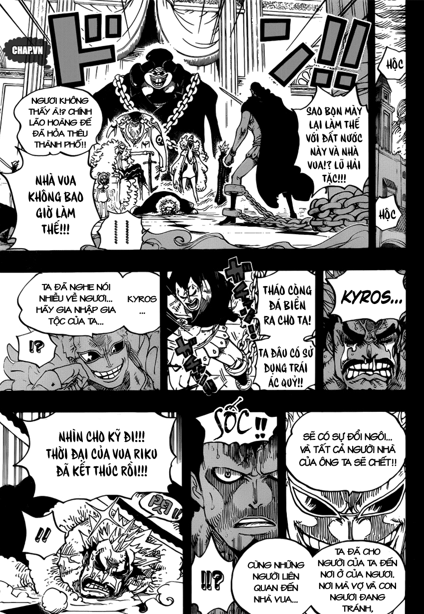 One Piece Chapter 742: Cha sẽ luôn ở cạnh con 009