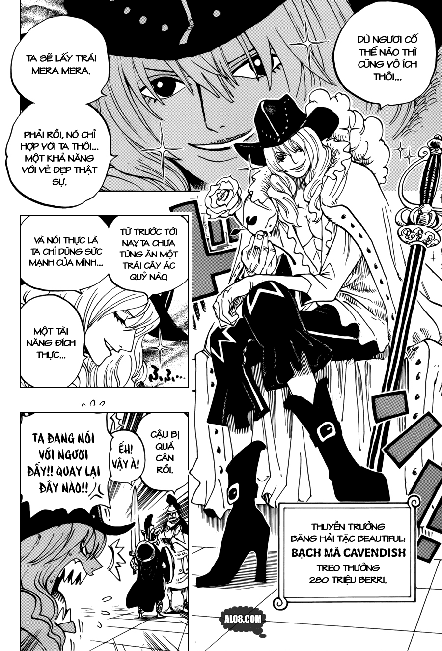 One Piece Chapter 704: Lucy và bức tượng của Kyros 010