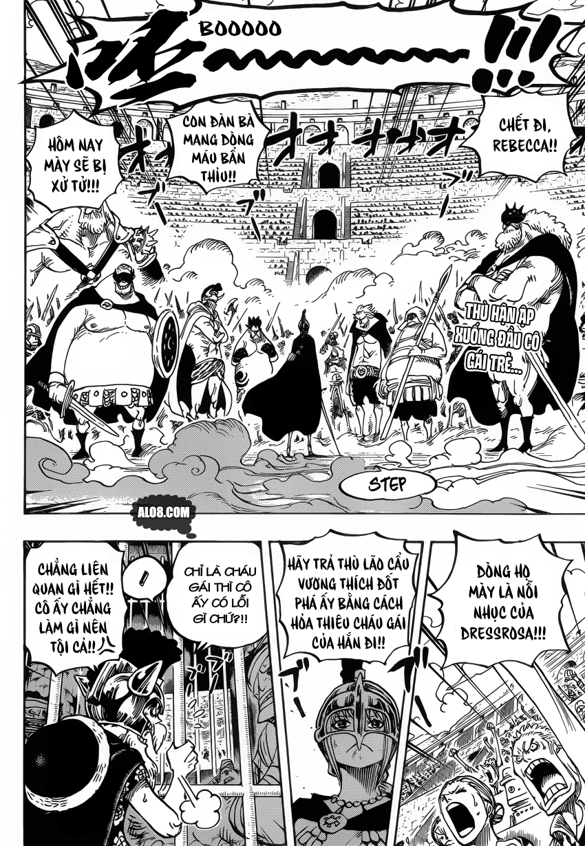 One Piece Chapter 722: Huyết thống hoàng gia 002