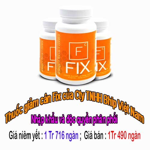 Cách giảm cân nhanh nhất trong 1 tháng 3 đến 6kg bằng Fix Bhip Thuoc-giam-can-fix-1