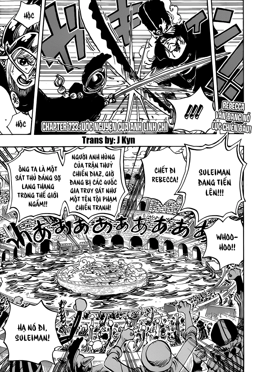 One Piece Chapter 733: Ước nguyện của anh lính chì 002