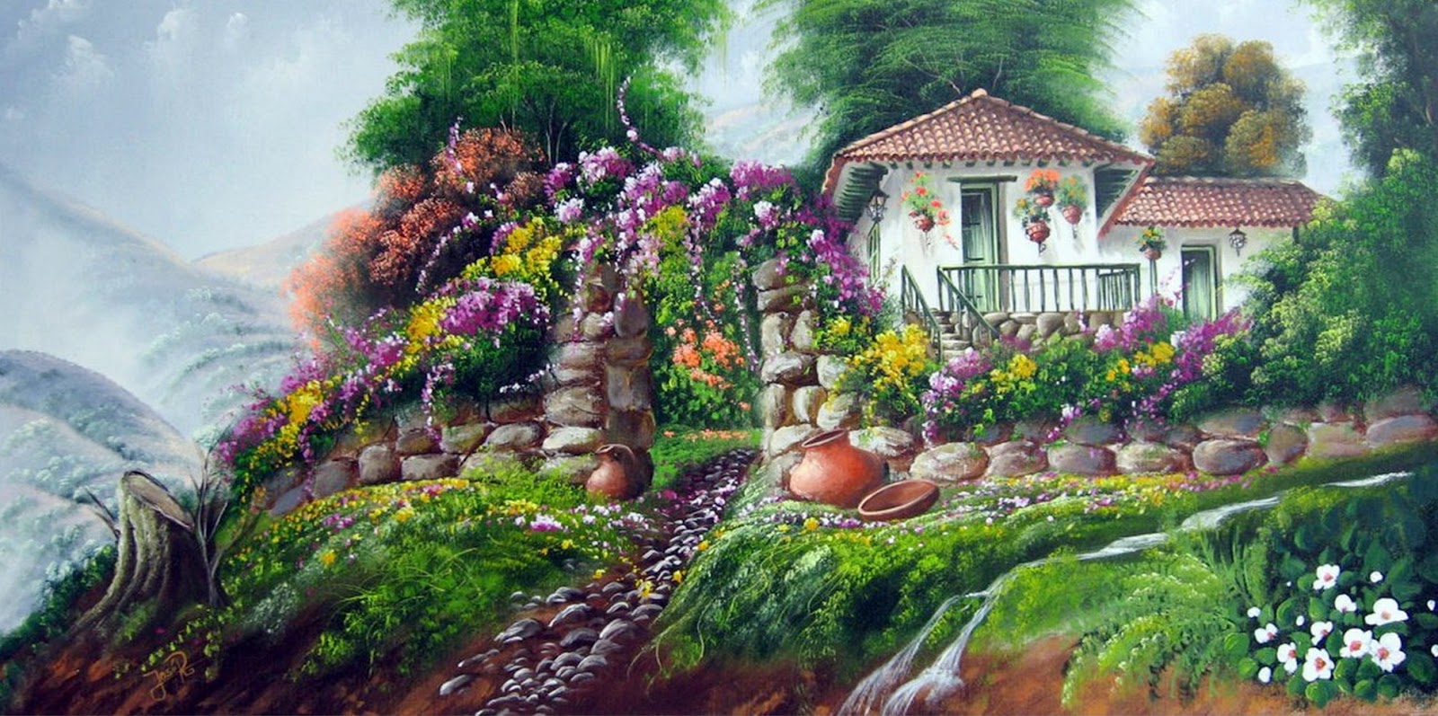 PINTURAS Y PINTORES CLASICOS Y MODERNOS - Página 78 Paisajes-rusticos-pinturas