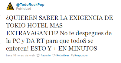 Las exigencias de Tokio Hotel ! Vene2