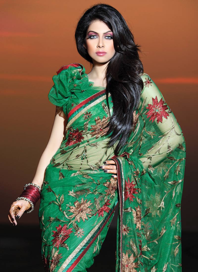 FASHION TRENDS & TIPS  - Page 40 Gratifying-Net-Saree-SAOD14019A-u