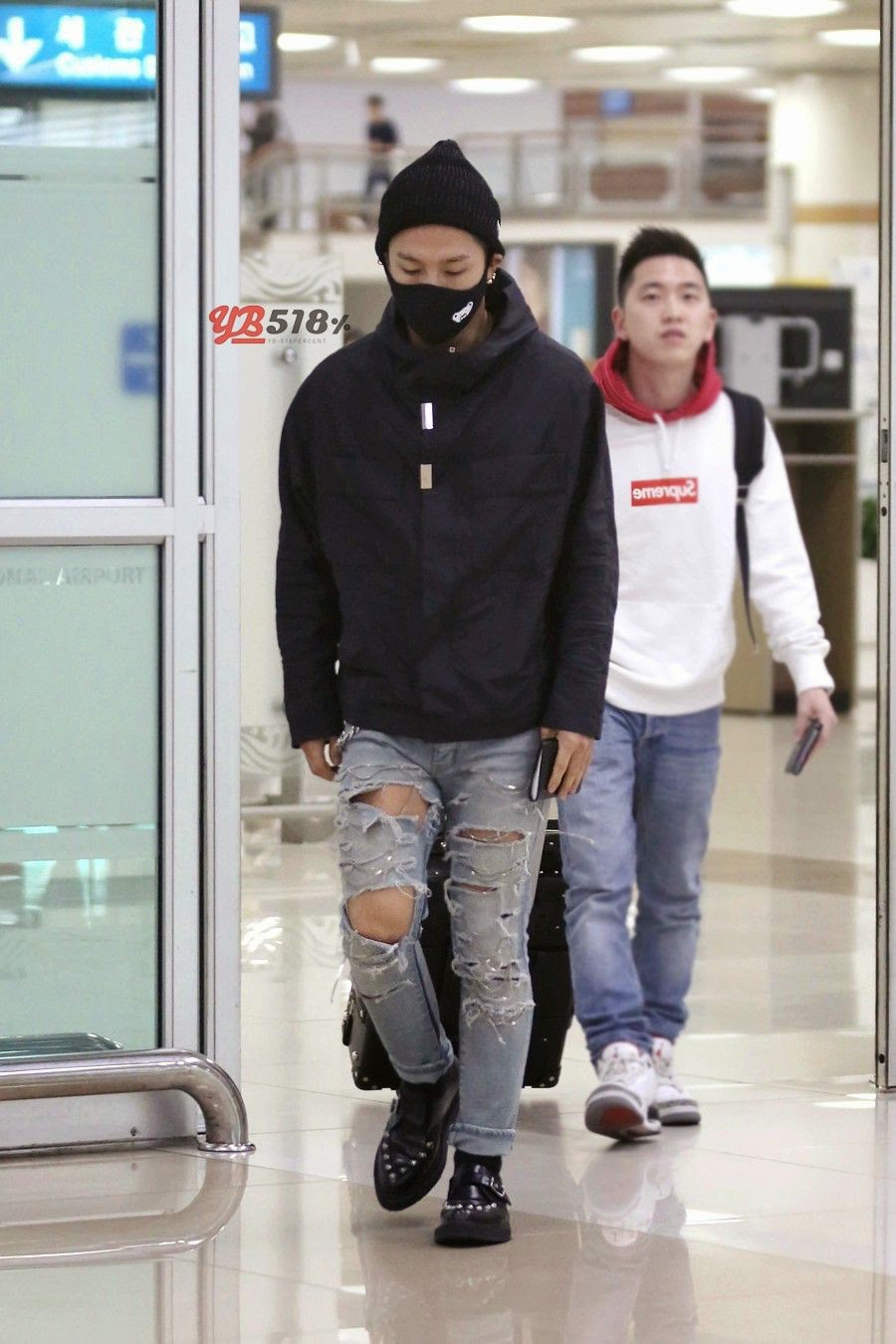 [7/11/2014][Pho] BIG BANG tại sân bay Gimpo trở về từ Nhật (6-7/11) Taeyang_003