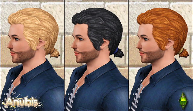 The Sims Medieval Male Hairs Set by Anubis360 AmHairRyan_2